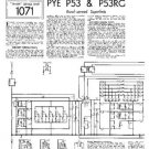 PYE P53 Vintage Service Information  by download #92063