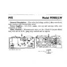 PYE PE98U_LW Vintage Service Information  by download #92089