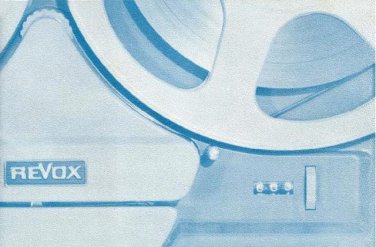 Revox G36 Mk II Tape Recorder Operating Guide in German  by download #92116