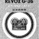 Revox G36 Tape Recorder Operating Guide in Japanese  by download #92121