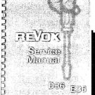 REVOX G36 Tape Recorder Service Manual by download #92131