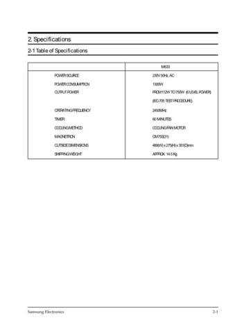 SAMSUNG M633-MIC Service Manual by download #92144