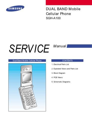 SAMSUNG SGHA100 Service Manual by download #92149