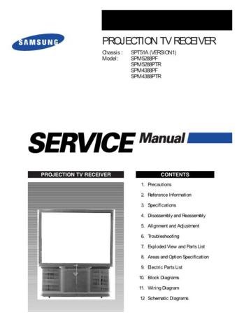 SAMSUNG SPR4388PF Service Manual by download #92153