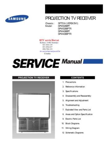 SAMSUNG SPT51A Version 1 Service Manual by download #92155
