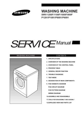 SAMSUNG SWV1000F Service Manual by download #92160