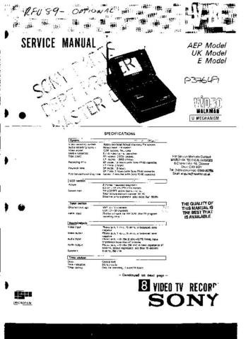 SONY GV8E Service Manual  by download #92197