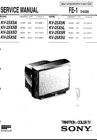 SONY KV25X5D Service Manual  by download #92229
