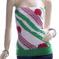 Large Green Wide Contrast Band Hem Tube Top 4901