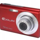 Casio Exilim EX-Z70 Red 7.2MP Digital Camera with 3x Anti Shake