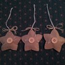 Primitive Christmas Star Ornaments