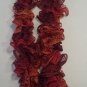 Dark Oranges Handmade Ruffled Scarf