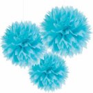 Caribbean Blue Fluffy Hanging Decoration