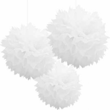 White Fluffy Hanging Decoration