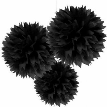 Black Fluffy Hanging Decoration