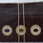 Real Leather handmade Journal Multicolor Stone gods Eye Diary