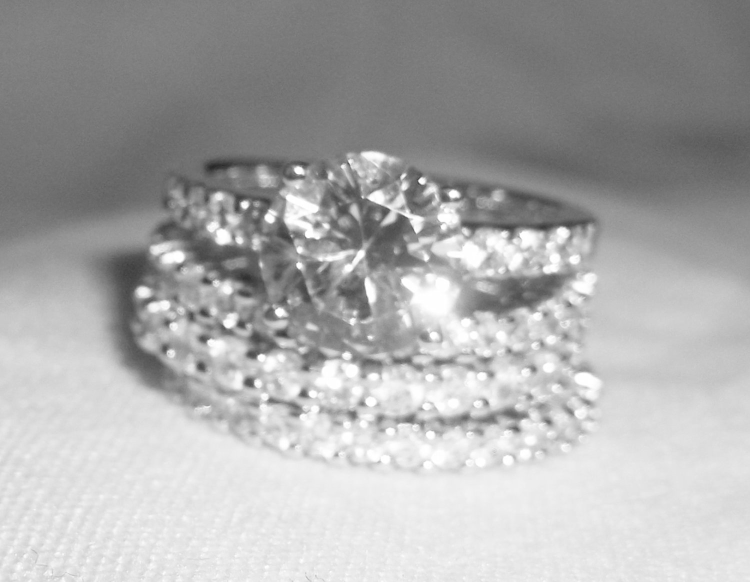 Sterling Silver Cubic Zirconia Ladies Solitaire Size 8