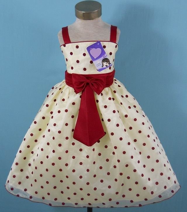 Polka Dot Pageant dress Girl's size 5-6
