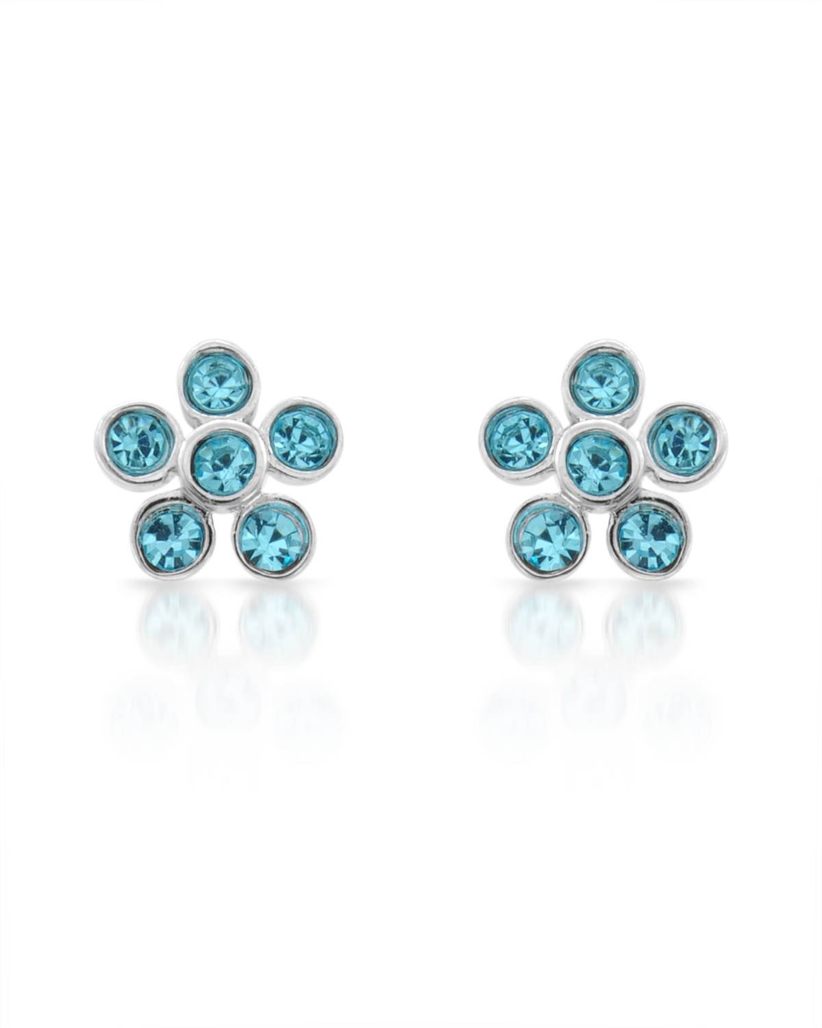 From Chateau D'Argent sterling silver genuine crystal earrings