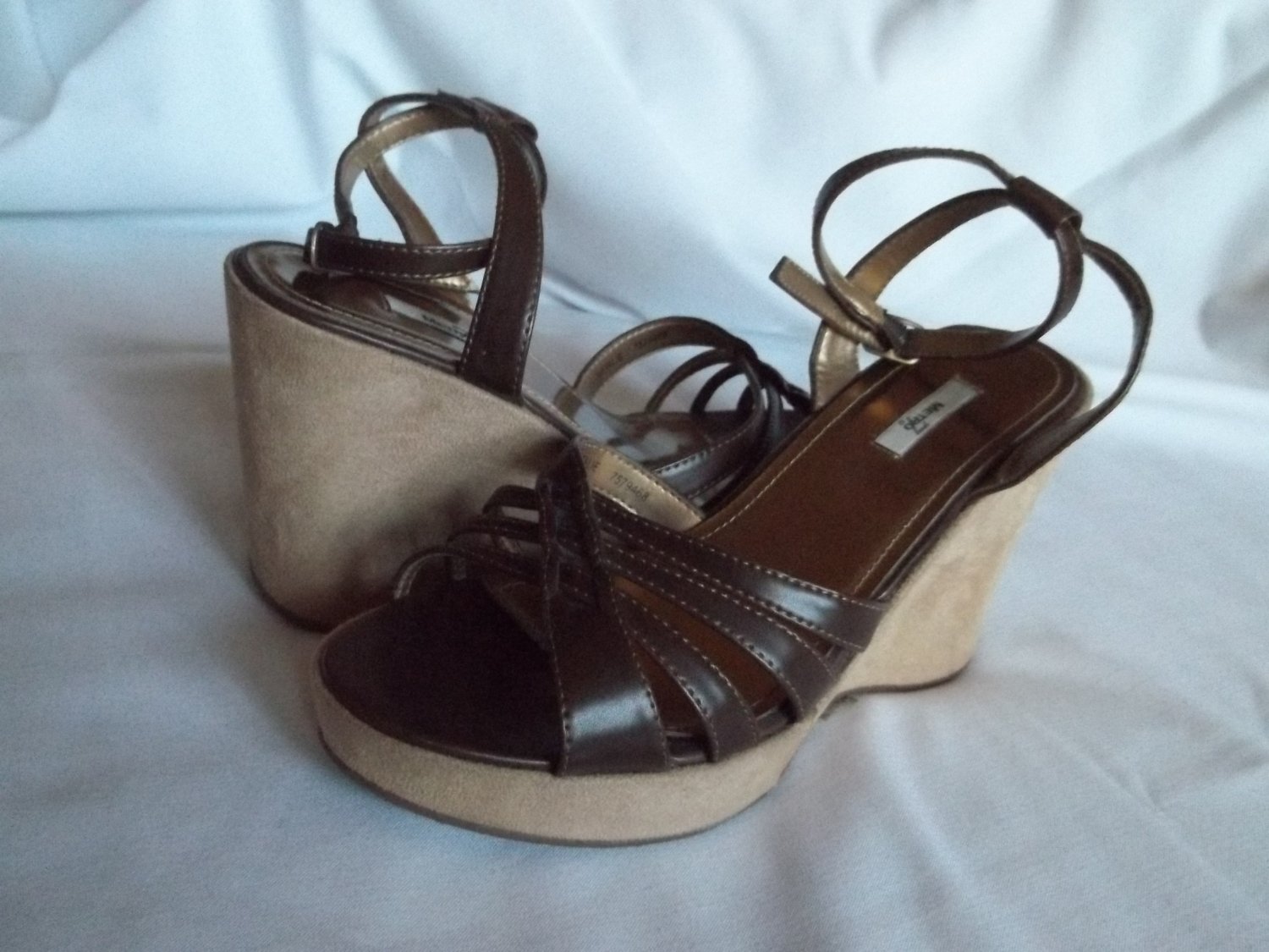brown wedge sandals size 5