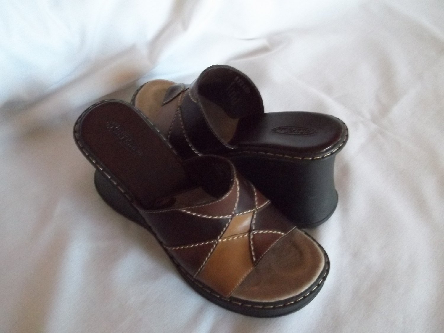 Brown Wedge Sandals Size 8