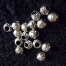 8 Pc. Set of Silver Round Spacer Beads