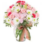 Lilies Carnations And Daisies