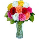 12 Short Stem Mixed Roses