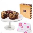 4 Inch Double Fudge Crunch Brownie Cake