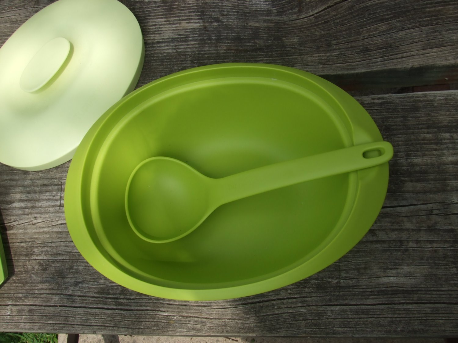 Tupperware Essentials Blossom Rice Serving Bowl Serving Spoon Basil