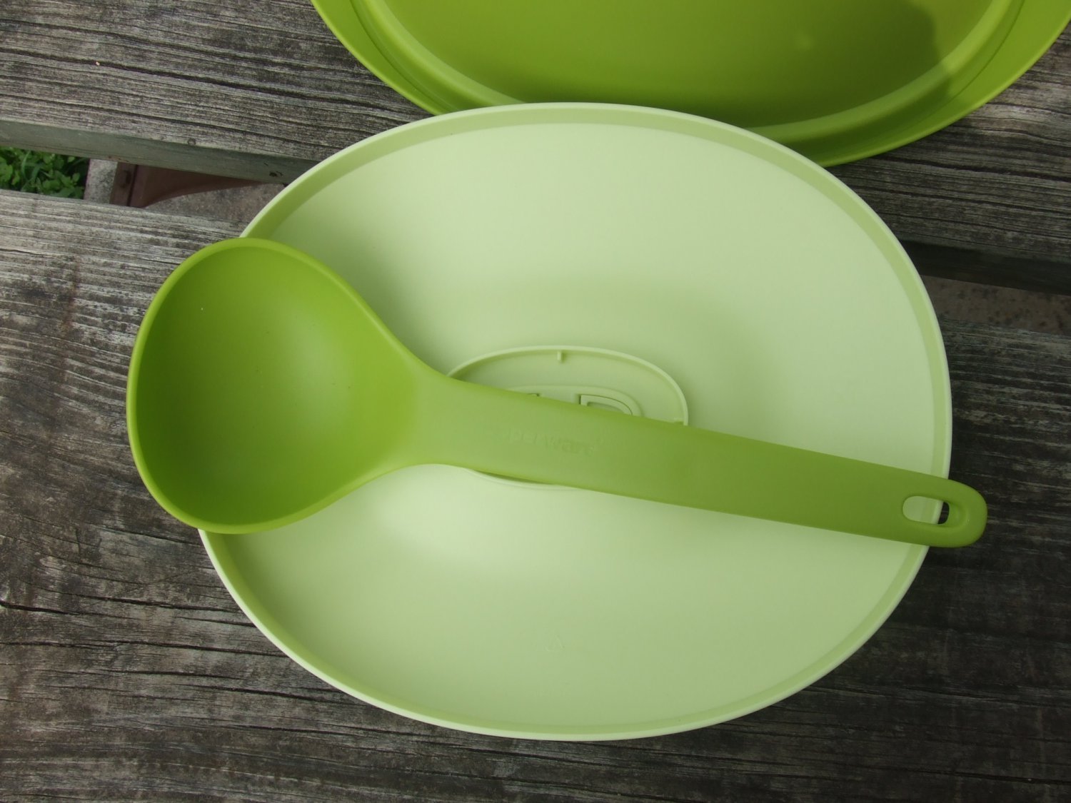 Tupperware Essentials Blossom Rice Serving Bowl Serving Spoon Basil