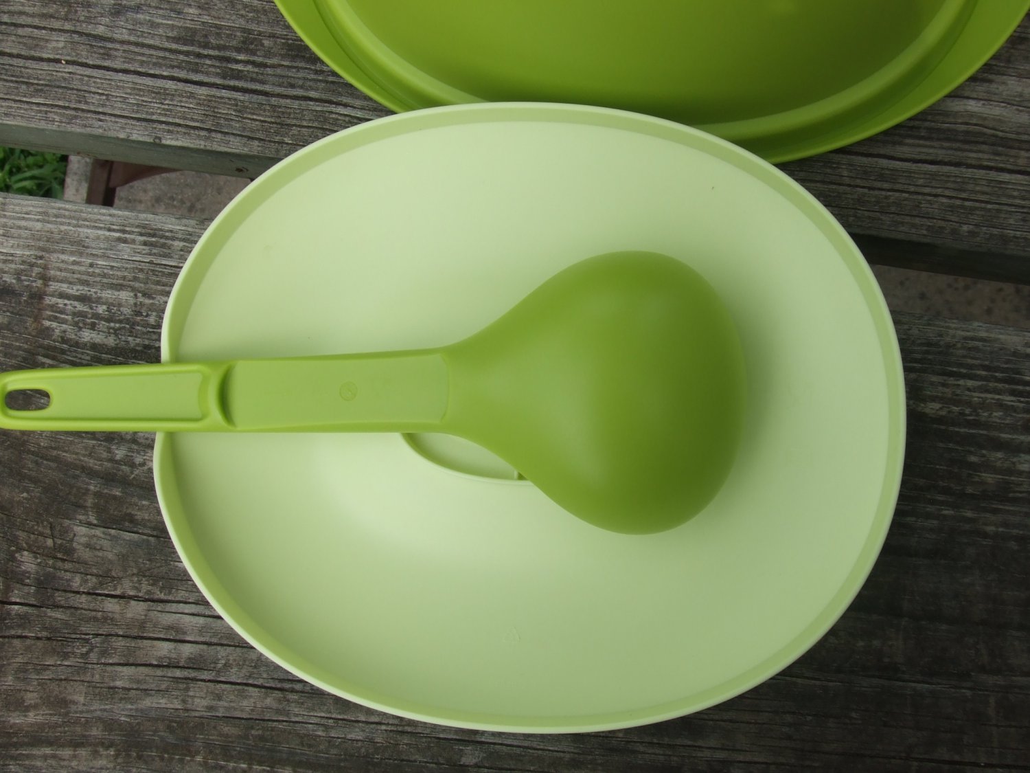 Tupperware Essentials Blossom Rice Serving Bowl Serving Spoon Basil