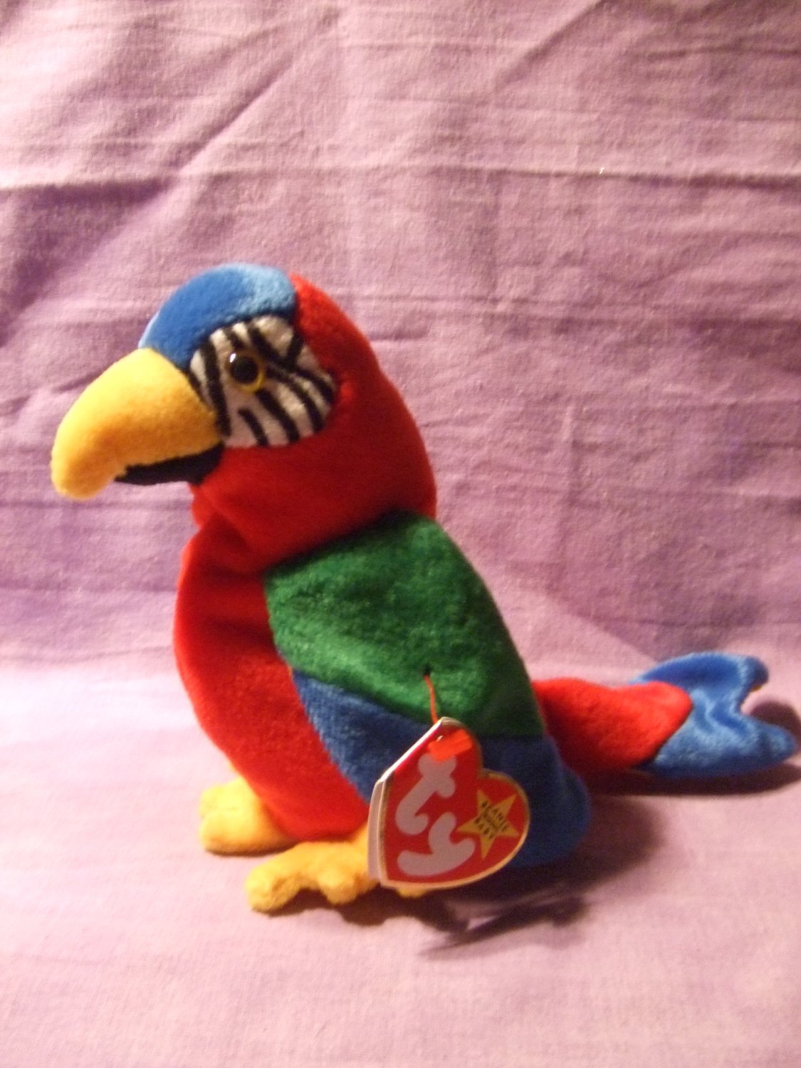 Original Beanie Babies Jabber the Macaw Parrot TY