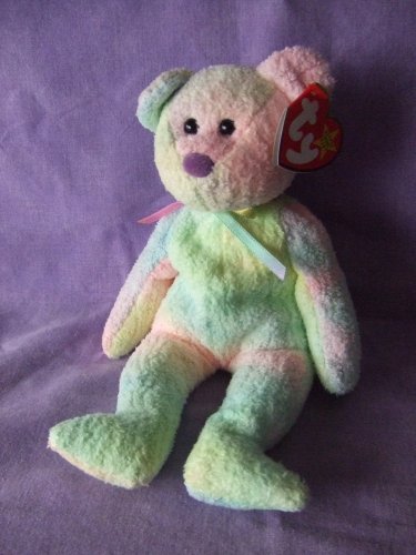 multi colored beanie baby