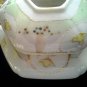 2-pc Victorian hand painted Hair Receptacle