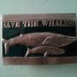 Vintage "Save the Whales" belt buckle