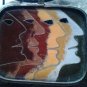 Metalwork Enamel Pendant "Shades of Man"