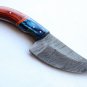 139 FITWW 24 CM Full Tang Real Damascus Steel Blade and Handle with Pakka Wood with Leather Sheath