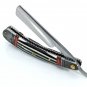 195 RS Shave Ready Straight Razor with & Handle with Damascus Bolsters + Leather Sheath