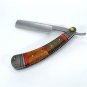 197 RS Shave Ready Straight Razor with Walnut & Olive Wood + Leather Sheath