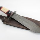 Full Tang Custom HandMade Bowie Damascus Blade Hunting Knife 176 FI