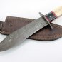 Full Tang Custom HandMade Bowie Damascus Blade Hunting Knife 176 FI