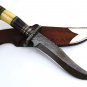 HeCFI2 Custom Hand Made Damascus Steel Fixed Blade Knife