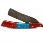 HeCDRK1 Custom Made Damascus Blade Razor Knife & Bone Handle with Leather Sheath