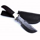 Full Tang Custom HandMade Bowie Damascus Blade Hunting Knife