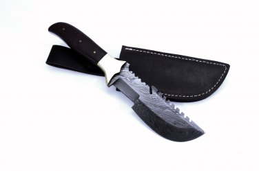 Full Tang Custom HandMade Bowie Damascus Blade Hunting Knife