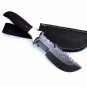 Full Tang Custom HandMade Bowie Damascus Blade Hunting Knife