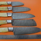 DKKS2 Full Tange Damascus Steel Kitchen Knife Set