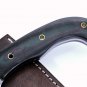 Full Tang Damascus Steel Hand Made Fixed Blade Knife + Genuine Leather Sheath