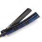 200 RD Straight Razor Knife of Damascus Steel Blade with Colored Camel Bone on Handle+Sheath